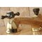 Kingston Brass NS4466BX 8" Widespread Bathroom Faucet, Brass/Black Stainless Steel NS4466BX - alternate 4